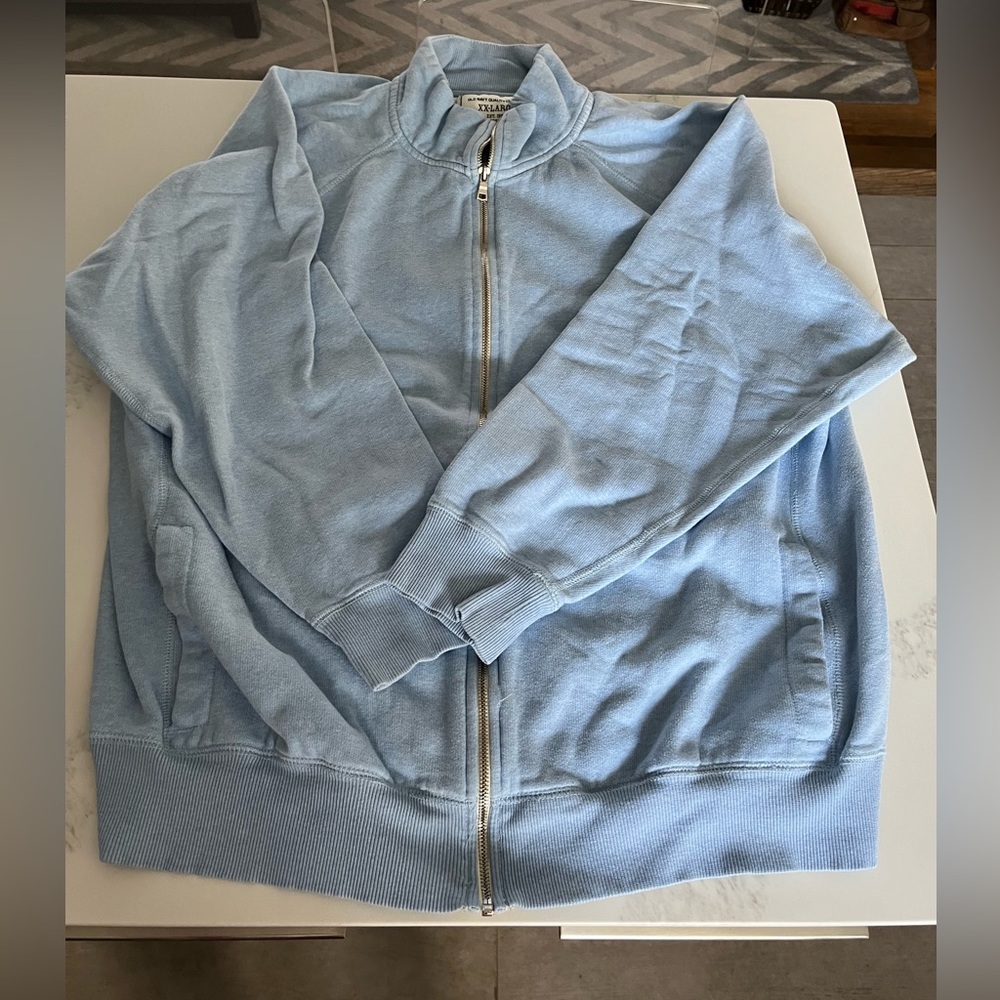 Men’s old navy blue full zipper sweatshirt jacket. Size xxl.